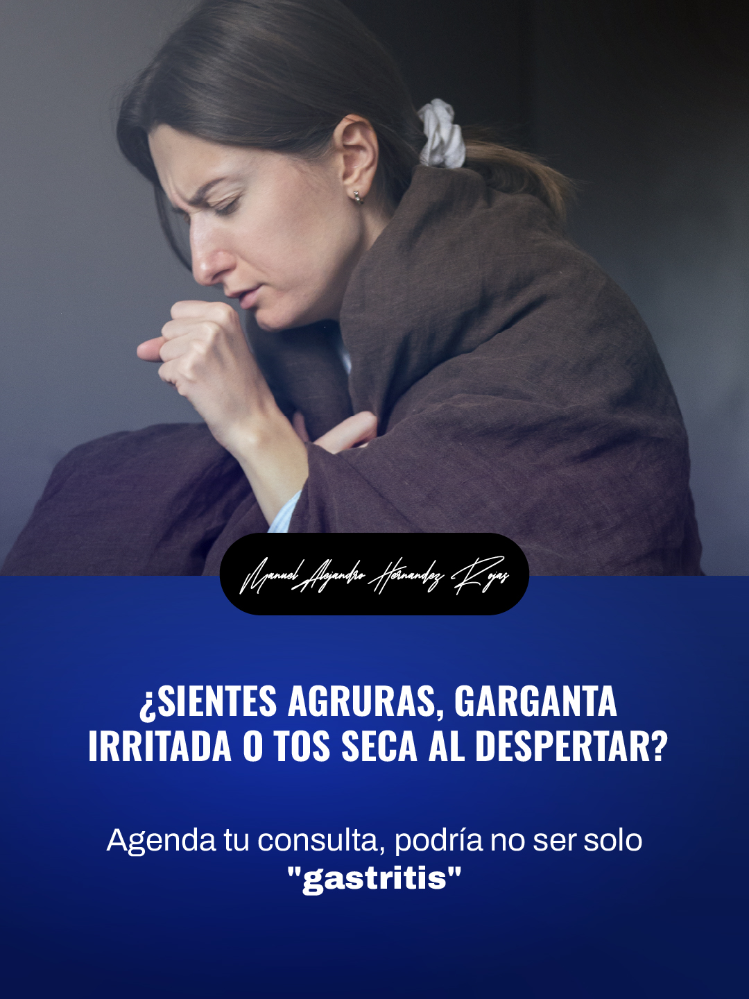 ¿Sientes agruras, garganta irritada o tos seca al despertar? Podría no ser solo gastritis.